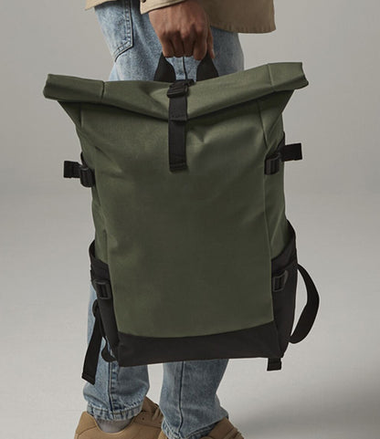 BagBase Block Roll-Top Backpack