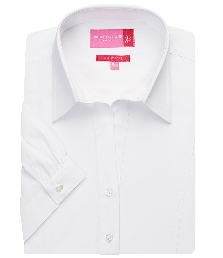 Brook Taverner Ladies Paduli Short Sleeve Poplin Shirt