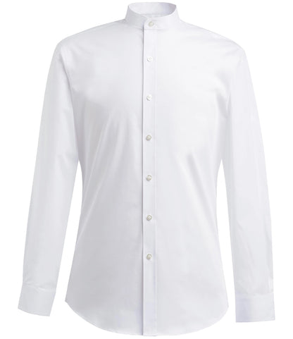 Brook Taverner Volterra Long Sleeve Grandad Collar Shirt