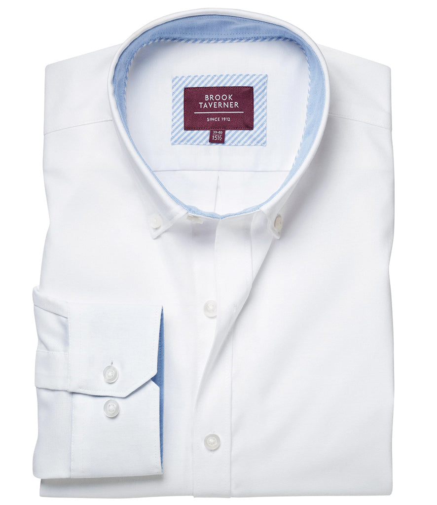 Brook Taverner Lawrence Long Sleeve Stretch Oxford Shirt