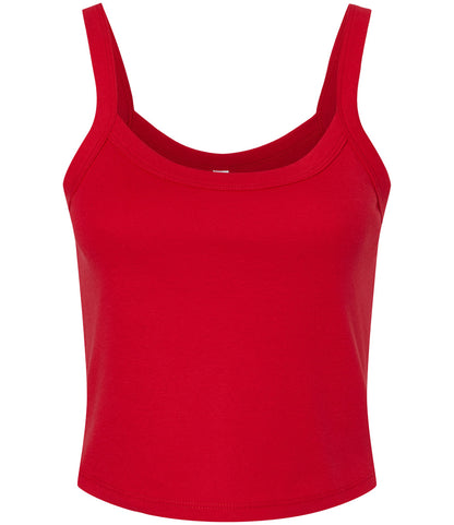 Bella Ladies Micro Rib Spaghetti Strap Tank Top