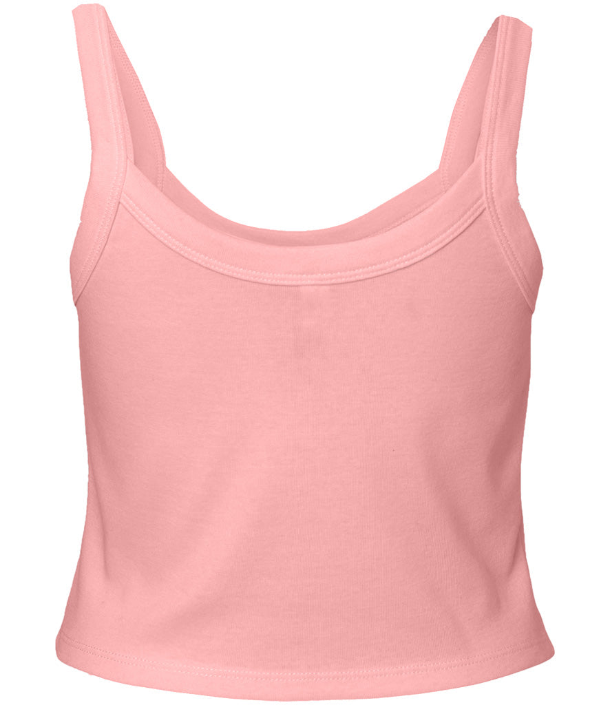 Bella Ladies Micro Rib Spaghetti Strap Tank Top