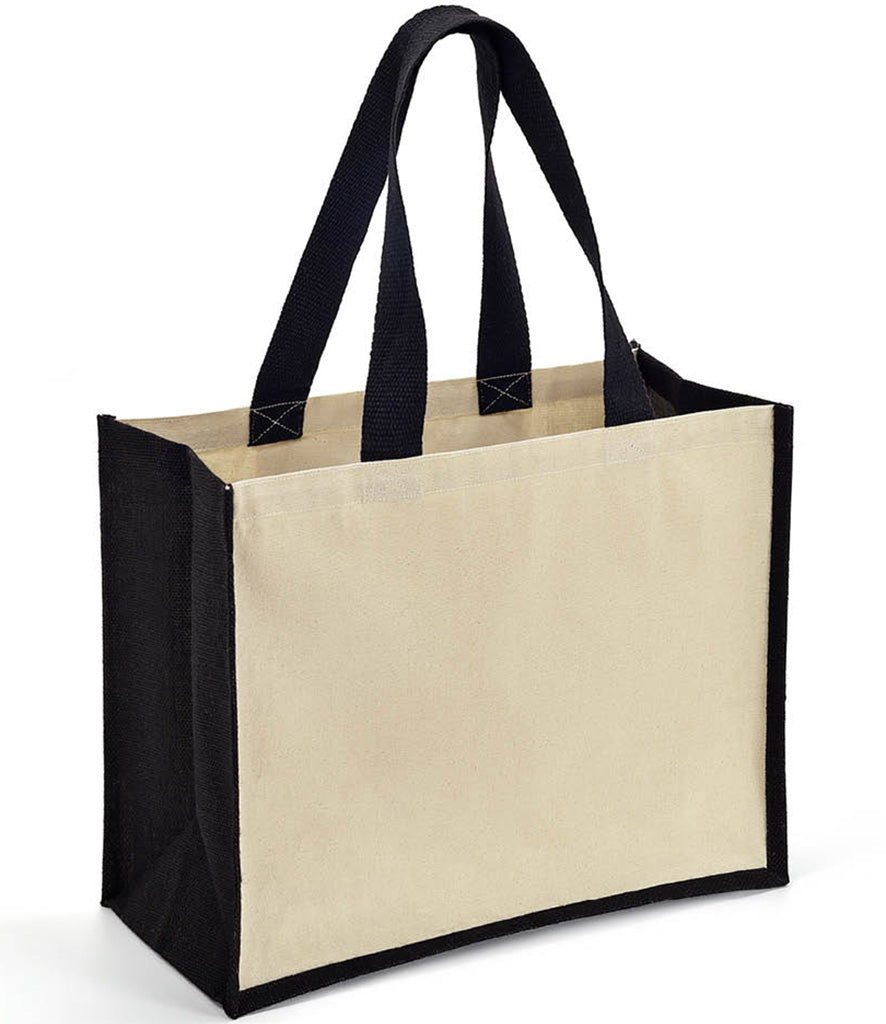 Brand Lab Jute and Canvas Shopper