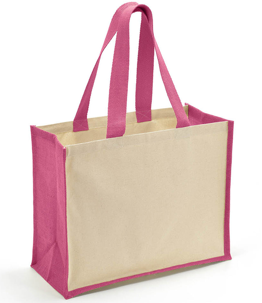 Brand Lab Jute and Canvas Shopper