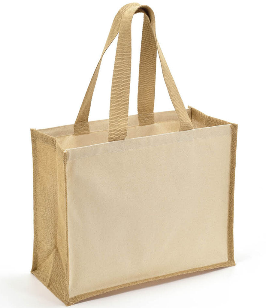 Brand Lab Jute and Canvas Shopper