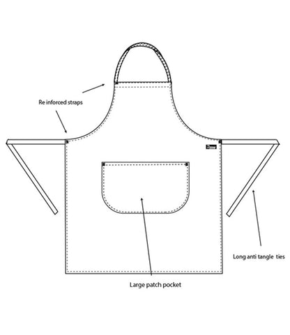 Dennys Bib Apron with Pocket