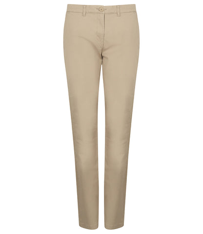 Henbury Ladies Stretch Chino Trousers