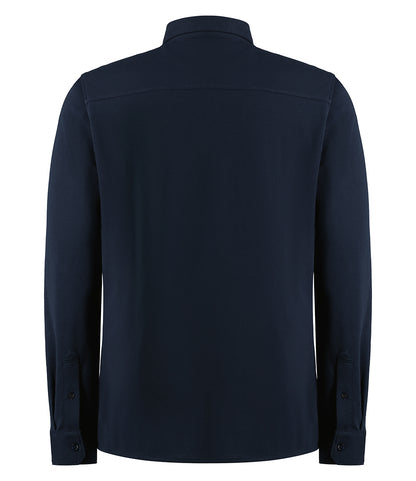 Kustom Kit Long Sleeve Superwash® 60°C Piqué Shirt