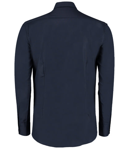 Kustom Kit Long Sleeve Slim Fit Workwear Oxford Shirt