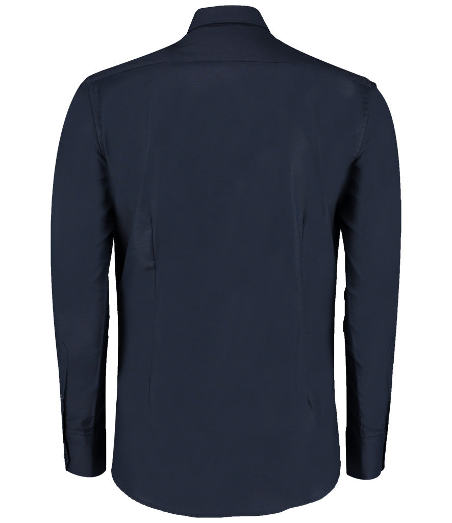 Kustom Kit Long Sleeve Slim Fit Workwear Oxford Shirt