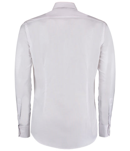 Kustom Kit Long Sleeve Slim Fit Workwear Oxford Shirt