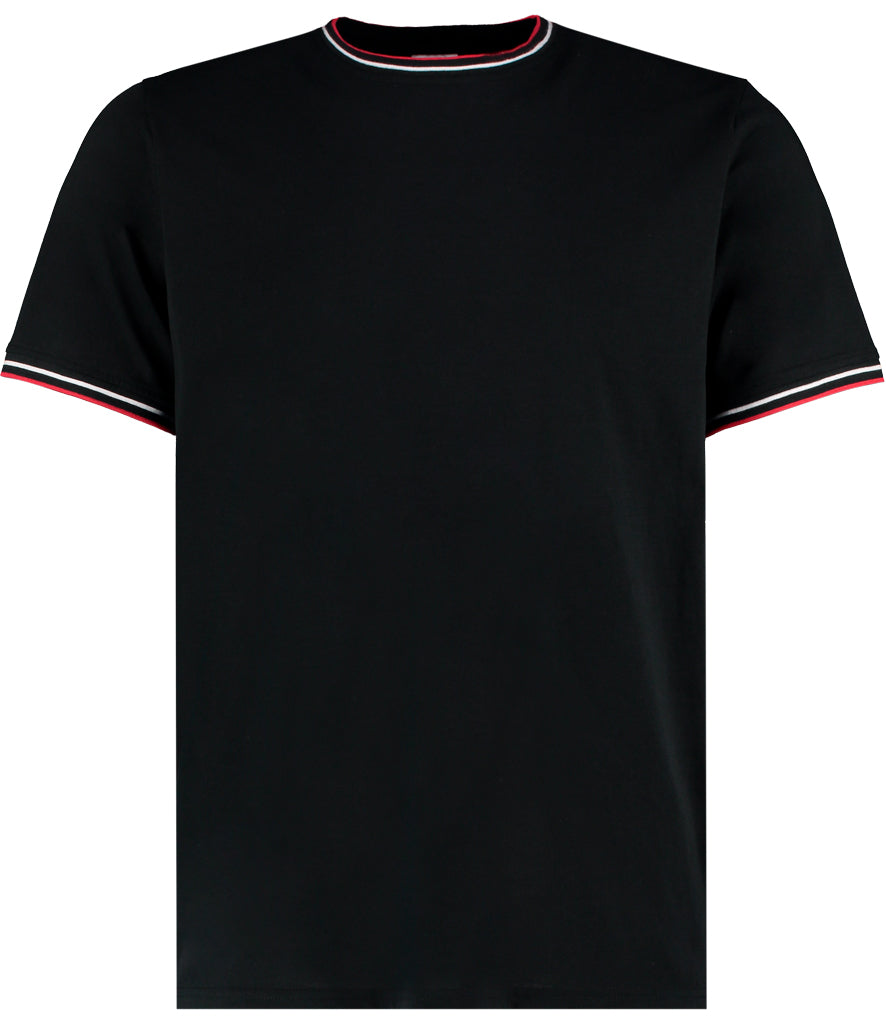 Kustom Kit Fashion Fit Tipped T-Shirt