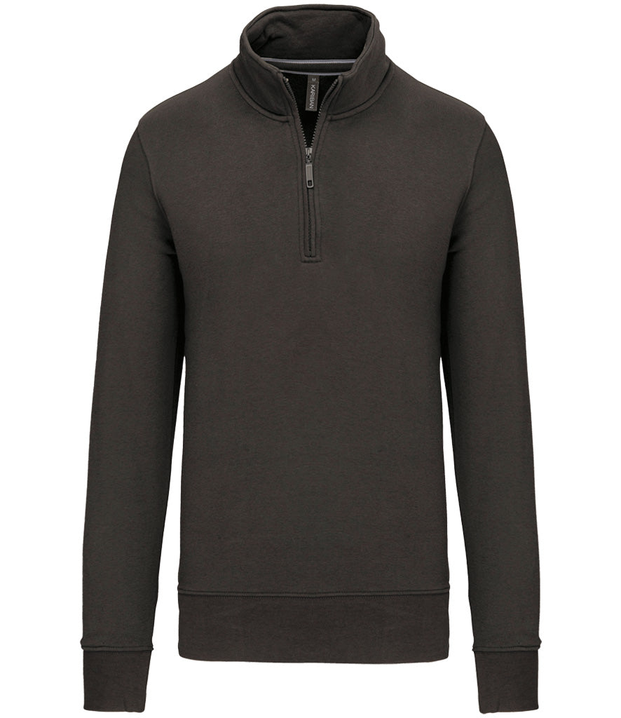 Kariban Zip Neck Sweatshirt