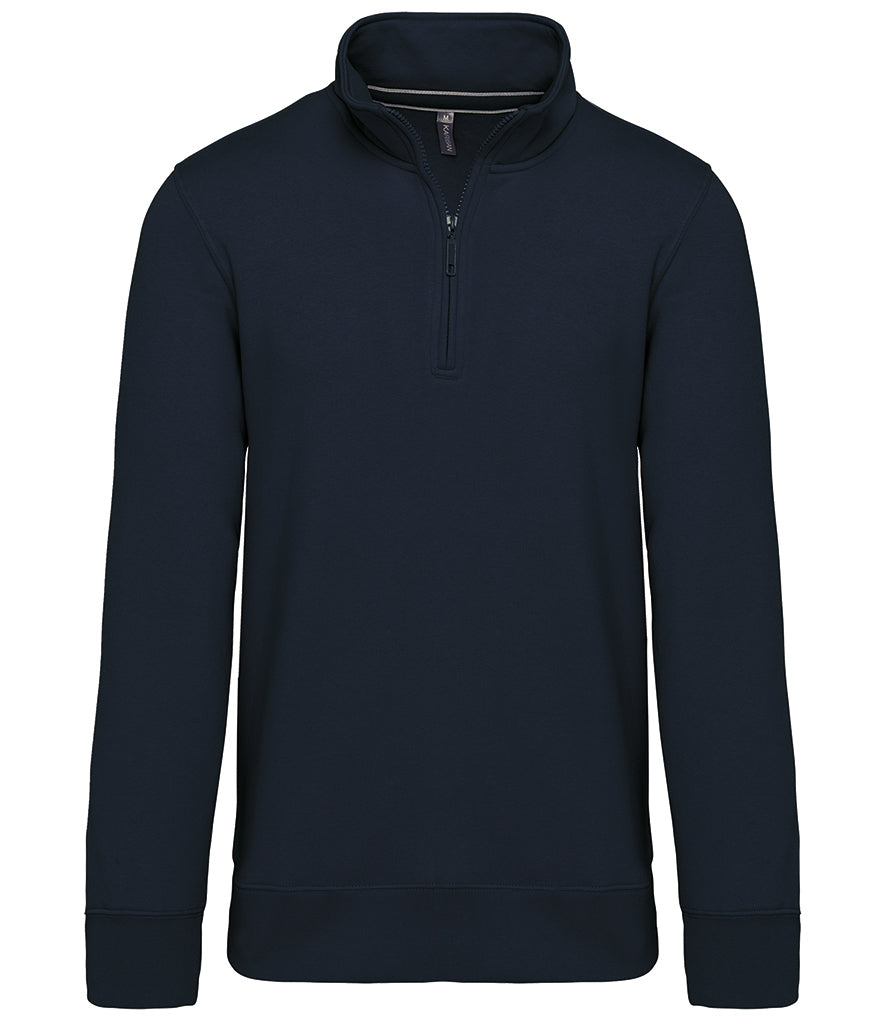 Kariban Zip Neck Sweatshirt