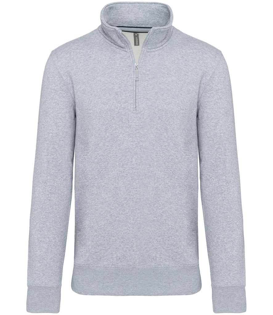 Kariban Zip Neck Sweatshirt