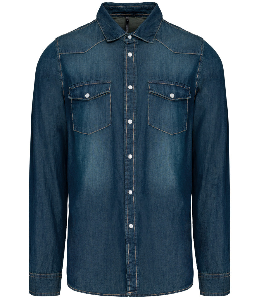 Kariban Long Sleeve Denim Shirt