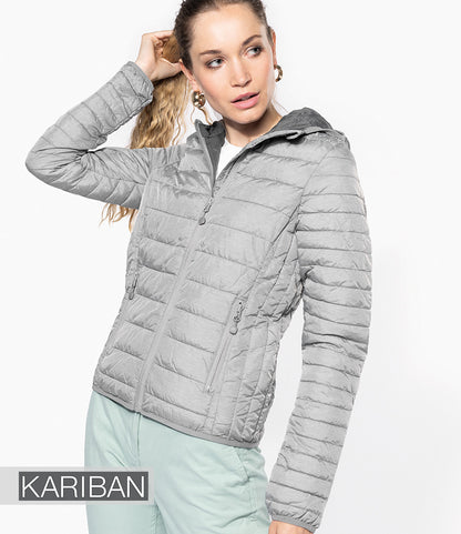 Kariban Ladies Lightweight Hooded Padded Jacket