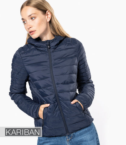 Kariban Ladies Lightweight Hooded Padded Jacket