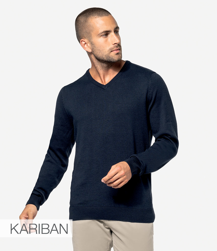 Kariban Cotton Acrylic V Neck Sweater