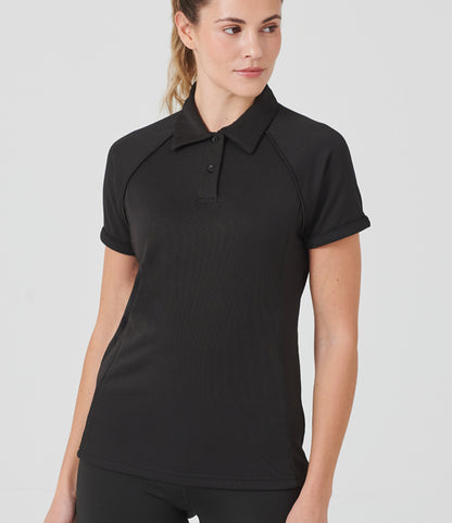 Finden + Hales Ladies Performance Piped Polo Shirt