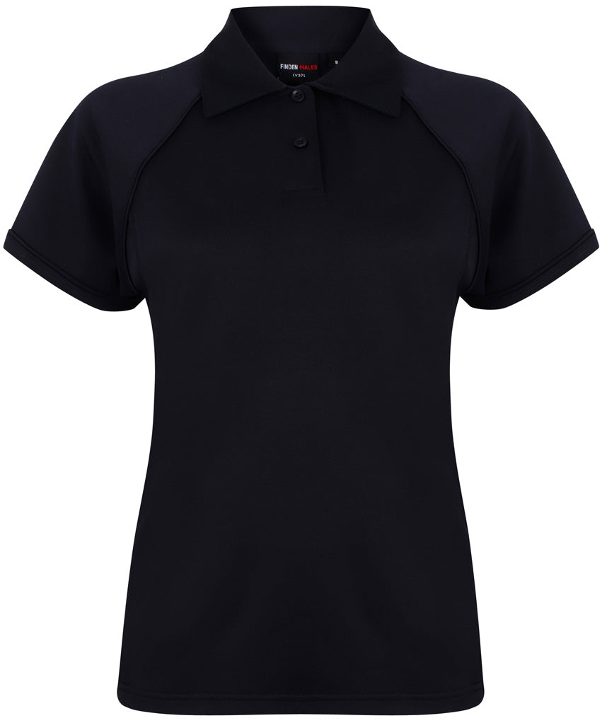 Finden + Hales Ladies Performance Piped Polo Shirt