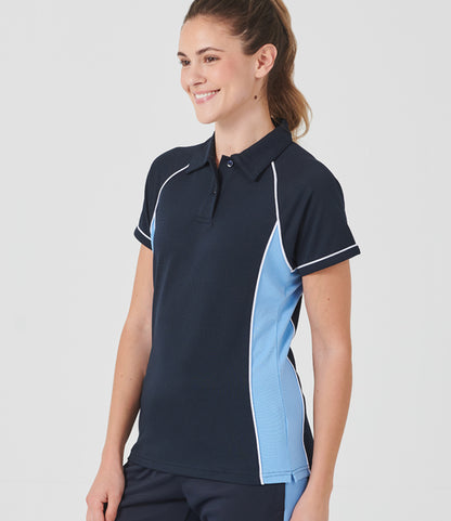 Finden + Hales Ladies Performance Piped Polo Shirt