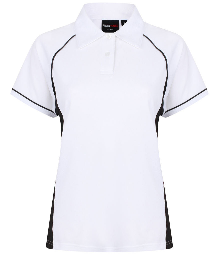 Finden + Hales Ladies Performance Piped Polo Shirt