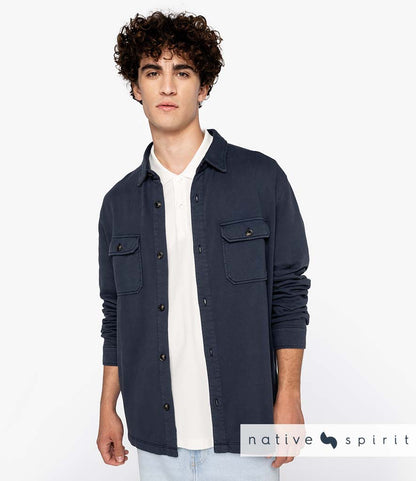 Native Spirit Faded Brushed Fleece Overshirt