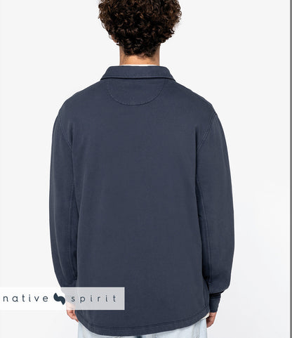 Native Spirit Faded Brushed Fleece Overshirt