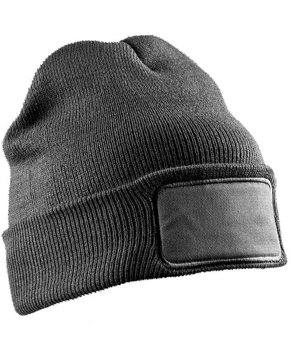 Result Genuine Recycled Double Knit Printers Beanie