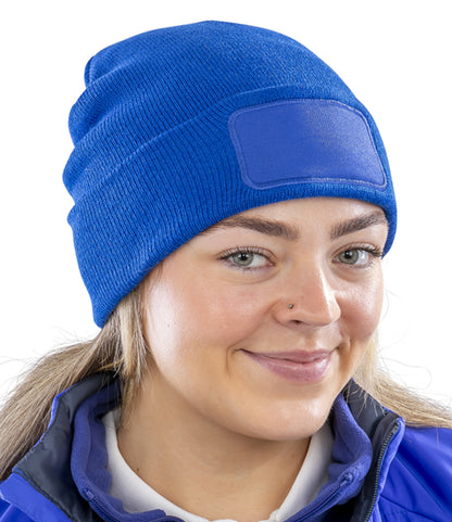 Result Genuine Recycled Double Knit Printers Beanie