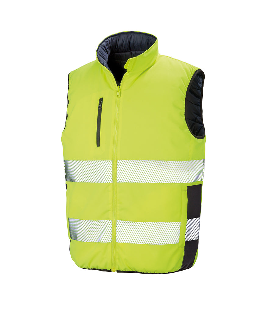 Result Safe-Guard Reversible Soft Padded Gilet