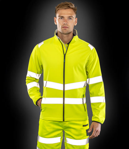 Result Genuine Recycled Printable Safety Soft Shell Jacket