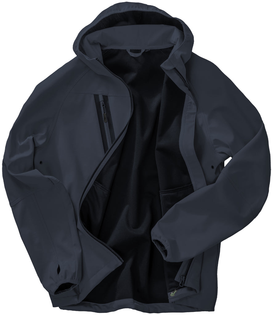 Result Recycled Three Layer Printable Hooded Soft Shell Jacket