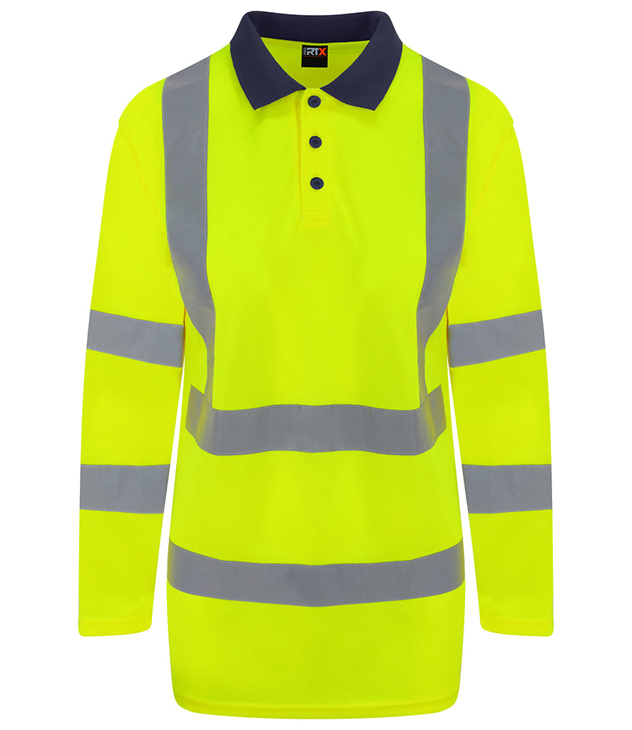 Pro RTX High Visibility Long Sleeve Polo Shirt