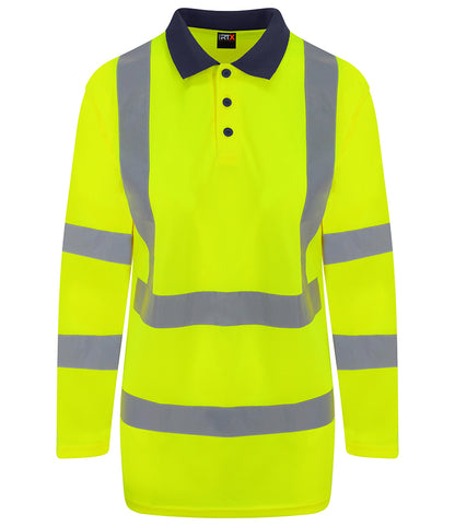 Pro RTX High Visibility Long Sleeve Polo Shirt