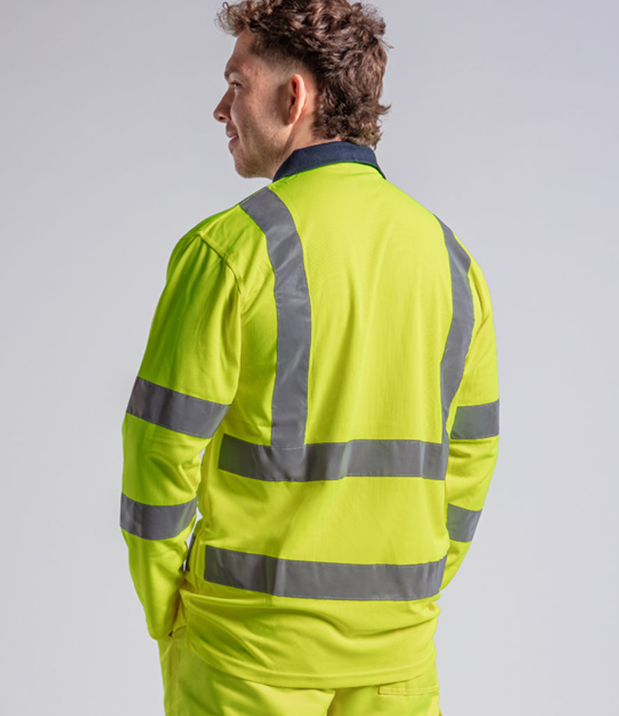 Pro RTX High Visibility Long Sleeve Polo Shirt