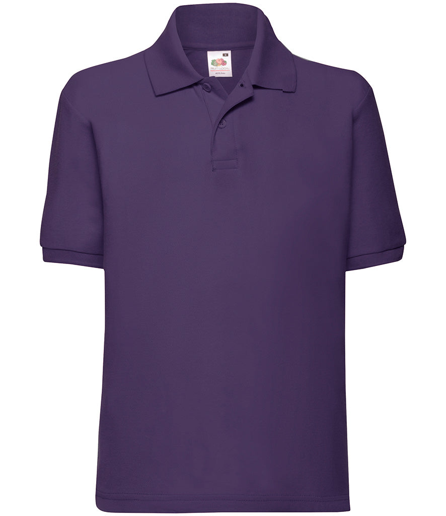 Fruit of the Loom Kids Poly/Cotton Piqué Polo Shirt