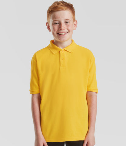 Fruit of the Loom Kids Poly/Cotton Piqué Polo Shirt