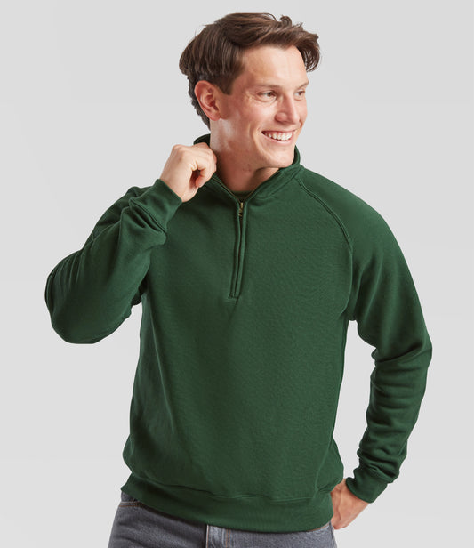 Fruit of the Loom Classic Zip Neck Sweatshirt