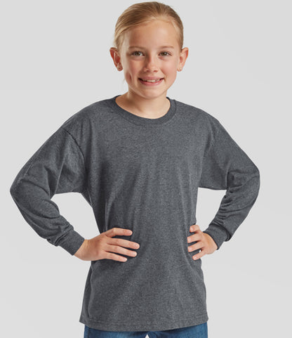 Fruit of the Loom Kids Long Sleeve Value T-Shirt