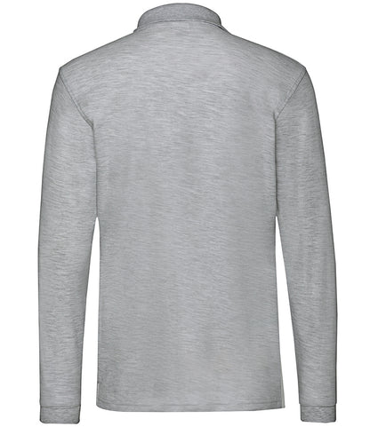 Fruit of the Loom Premium Long Sleeve Cotton Piqué Polo Shirt