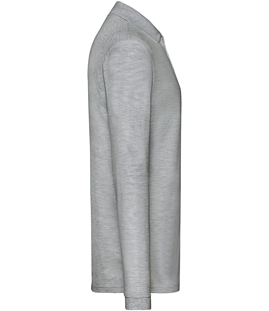 Fruit of the Loom Premium Long Sleeve Cotton PiquÃ© Polo Shirt