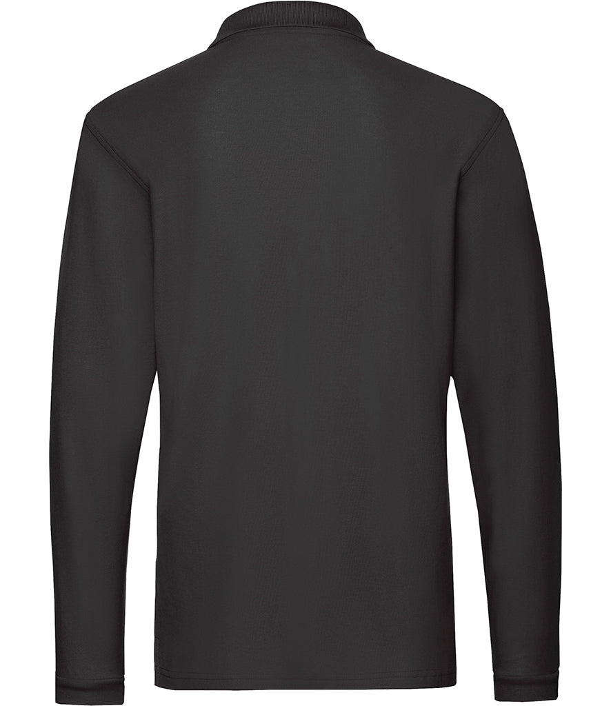 Fruit of the Loom Premium Long Sleeve Cotton Piqué Polo Shirt