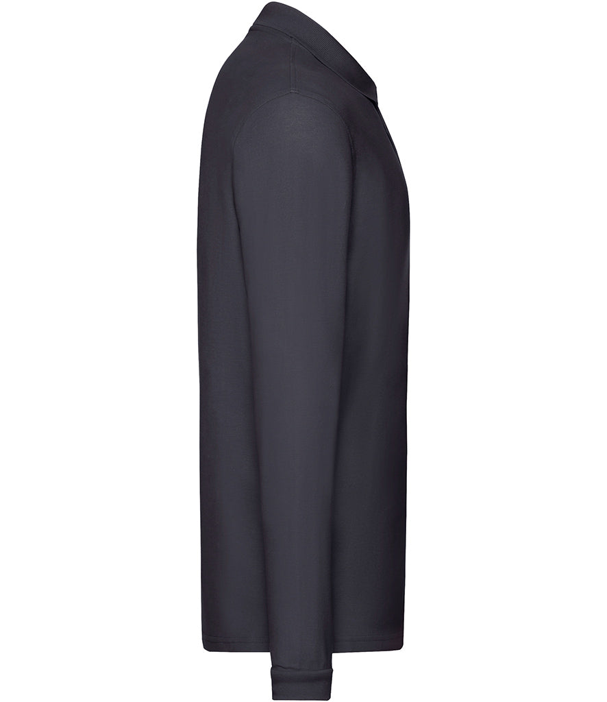 Fruit of the Loom Premium Long Sleeve Cotton PiquÃ© Polo Shirt