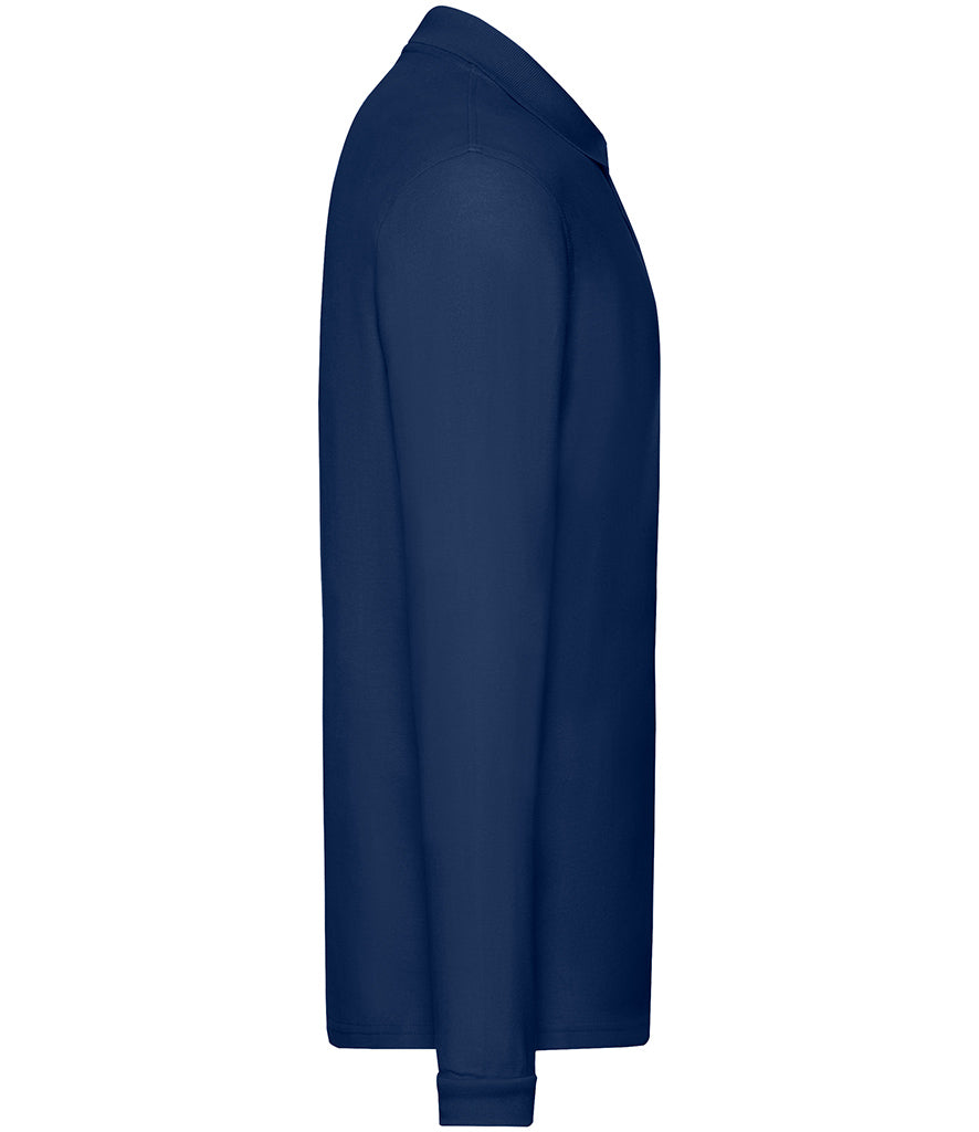 Fruit of the Loom Premium Long Sleeve Cotton PiquÃ© Polo Shirt