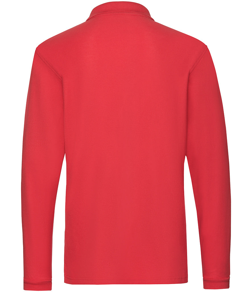 Fruit of the Loom Premium Long Sleeve Cotton PiquÃ© Polo Shirt