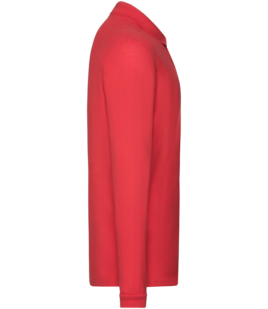 Fruit of the Loom Premium Long Sleeve Cotton PiquÃ© Polo Shirt