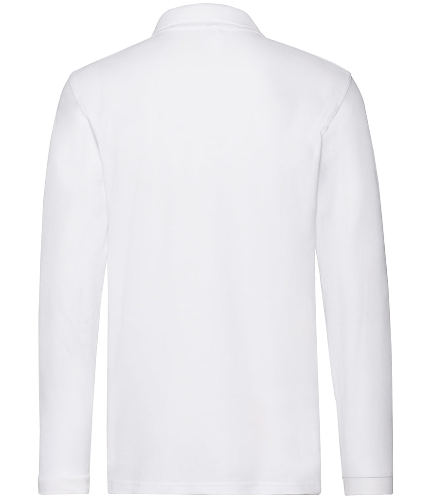 Fruit of the Loom Premium Long Sleeve Cotton PiquÃ© Polo Shirt
