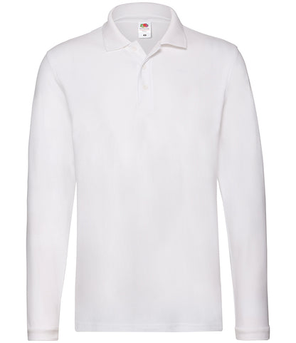 Fruit of the Loom Premium Long Sleeve Cotton Piqué Polo Shirt